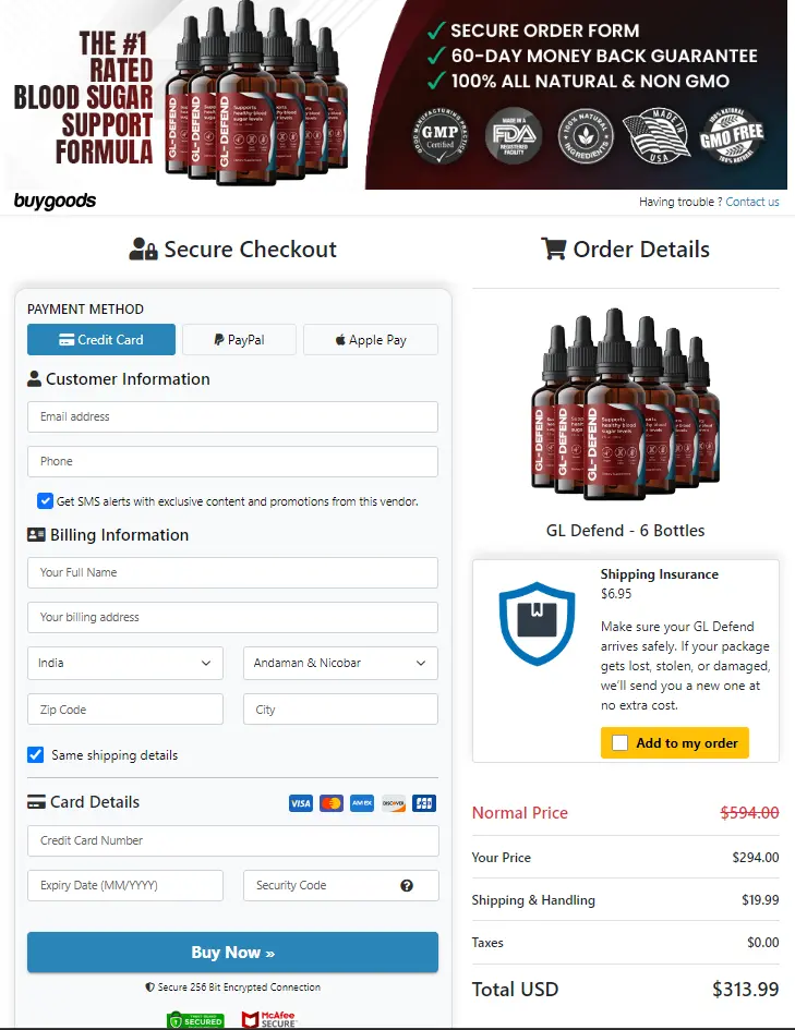 Secure Checkout Form